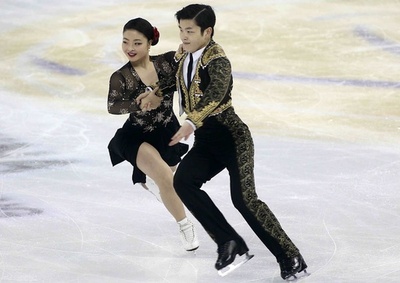アイスダンスSDでシブタニ組が首位発進、中国杯