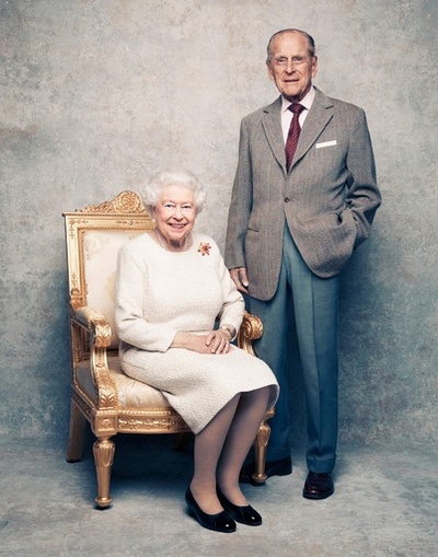 英女王夫妻が結婚70周年