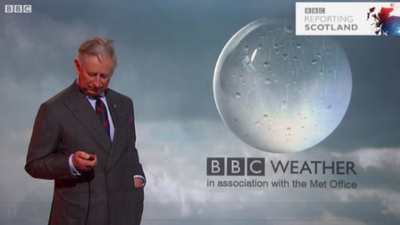 チャールズ皇太子がBBCお天気キャスターに！？英国