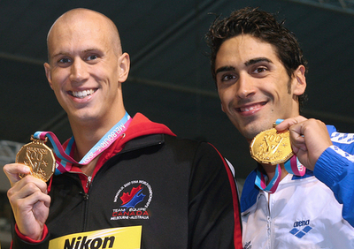 ＜第12回世界水泳選手権＞競泳、マンニーニとハイデン 男子100メートル自由形で金メダルを獲得 - オーストラリア