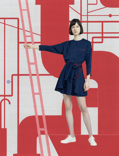 「メゾン キツネ」17年プレフォールウィメンズコレクション