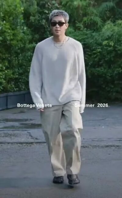BTS RM、ボッテガ・ヴェネタのショーで「静かなエレガンス」発揮