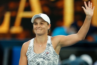 バーティ、母国でのプレーに「感激」 快勝で全豪2回戦進出