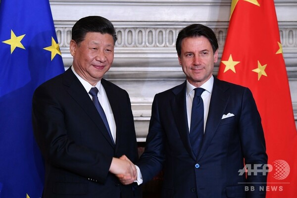 イタリアと中国、「一帯一路」で覚書を締結 米とEUは警戒強める