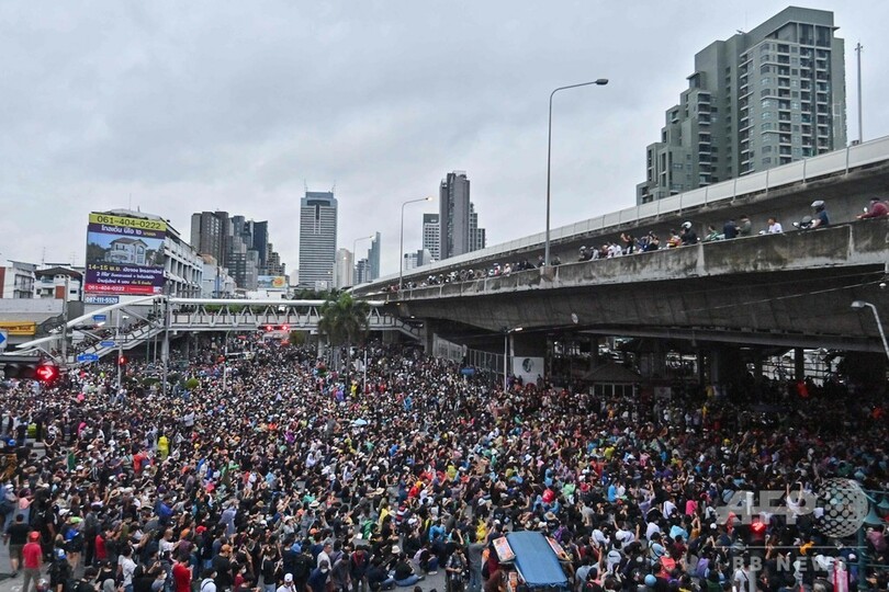 タイ バンコク きょうも大規模な集会 数千人が参加 写真12枚 国際ニュース Afpbb News