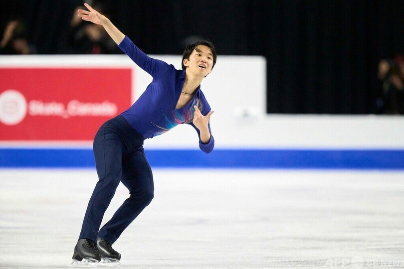 山本草太がSP首位 スケートカナダ