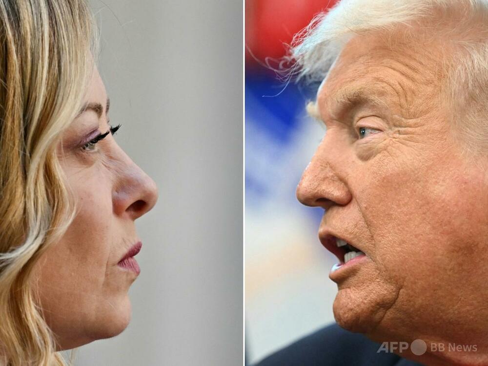 G7写真論争エスカレート：トランプ氏「何度も頼んできた」、メローニ氏「いわれのない攻撃」