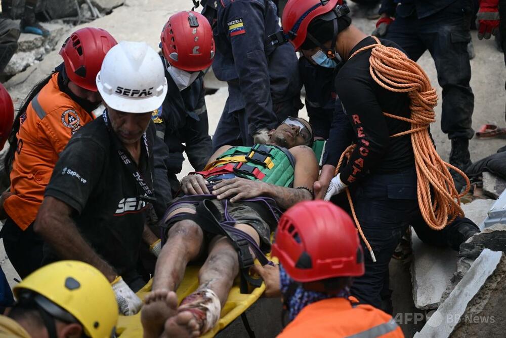 ベネズエラ地震、死者920人に到達、行方不明5万人超で懸念