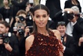 『Mad Max : Fury Road』の上映会場に登場したモデルのリヤ・ケベデ2015年5月14日撮影）。(c)AFP/LOIC VENANCE