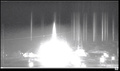ウクライナのザポロジエ原子力発電所で起きたロシア軍の攻撃による爆発。同原発当局のライブ配信映像より（2022年3月4日撮影）。(c)ZAPORIZHZHIA NUCLEAR AUTHORITY / AFP