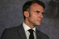 フランスのエマニュエル・マクロン大統領。キプロス・パフォスで（2024年10月11日撮影）。(c)Thomas SAMSON / AFP