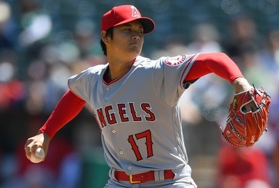 大谷がメジャー初先発初勝利、6回投げて3失点