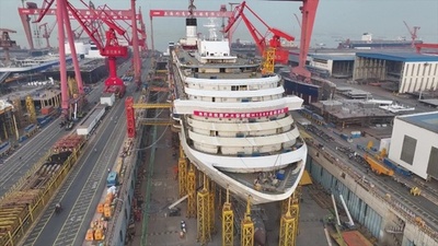 2隻目の中国国産大型クルーズ船「愛達・花城号」 2026年末引き渡し予定