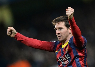 FCバルセロナ、10人のマンCに先勝 欧州CL