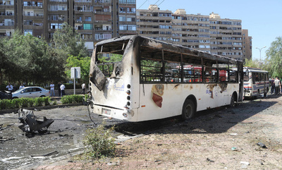 シリア首相の車列で爆発、「首相は無傷」 国営テレビ