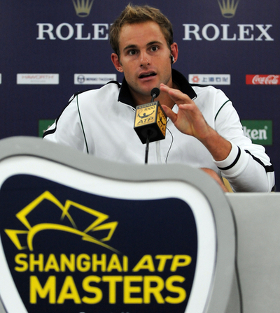 ロディック ひざを痛め途中棄権、上海マスタ－ズ
