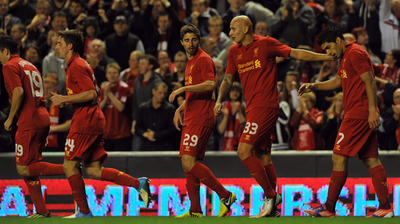 リバプール、スアレスに救われ本大会出場を決める ヨーロッパリーグ