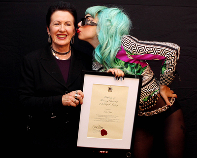 レディー・ガガ、同性愛者支援をたたえられシドニー名誉市民に