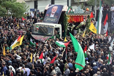 イラン首都でハニヤ氏の葬儀 カタールで埋葬へ