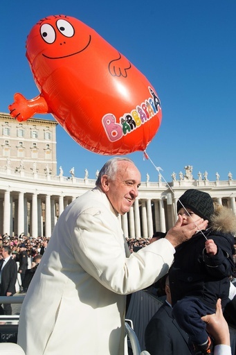 似てるかな？フランシスコ法王と「バーバパパ」