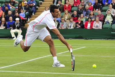 ツォンガが3大会連続の準々決勝進出、ウィンブルドン選手権