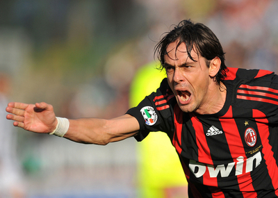 ミラン インザーギが300得点を記録しシエナに快勝