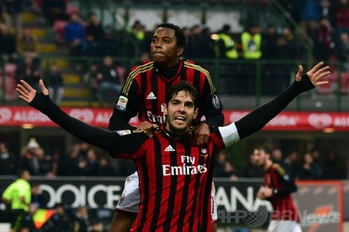 本田が見守る中ミランが快勝 カカが100得点目 写真10枚 ファッション ニュースならmode Press Powered By Afpbb News