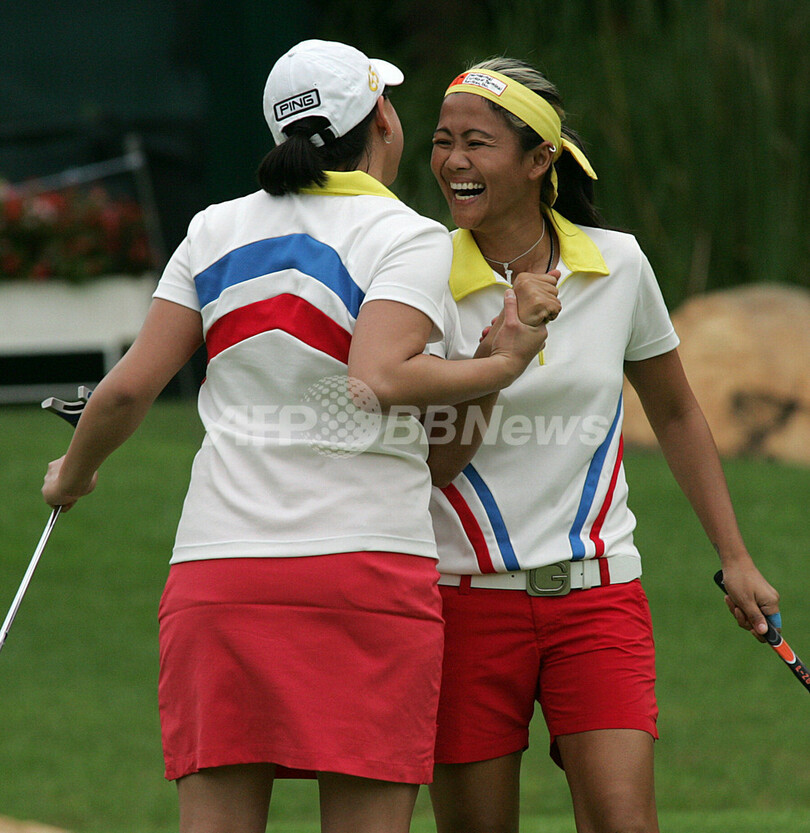 女子ゴルフ08w杯 2日目 フィリピンが韓国と並び首位タイ 写真14枚 国際ニュース Afpbb News