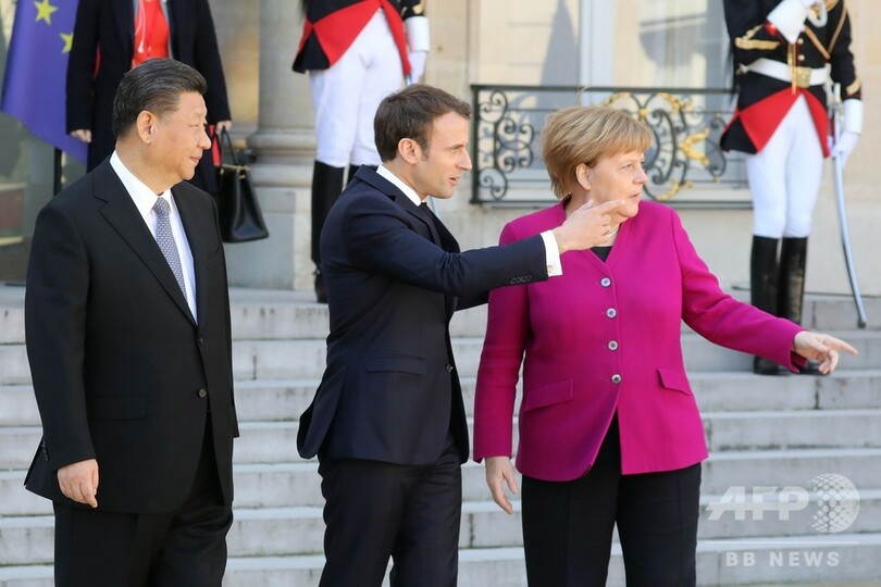 中国・EU首脳が4者会談、懸念払拭目指す習氏 メルケル氏は「互恵性」求める
