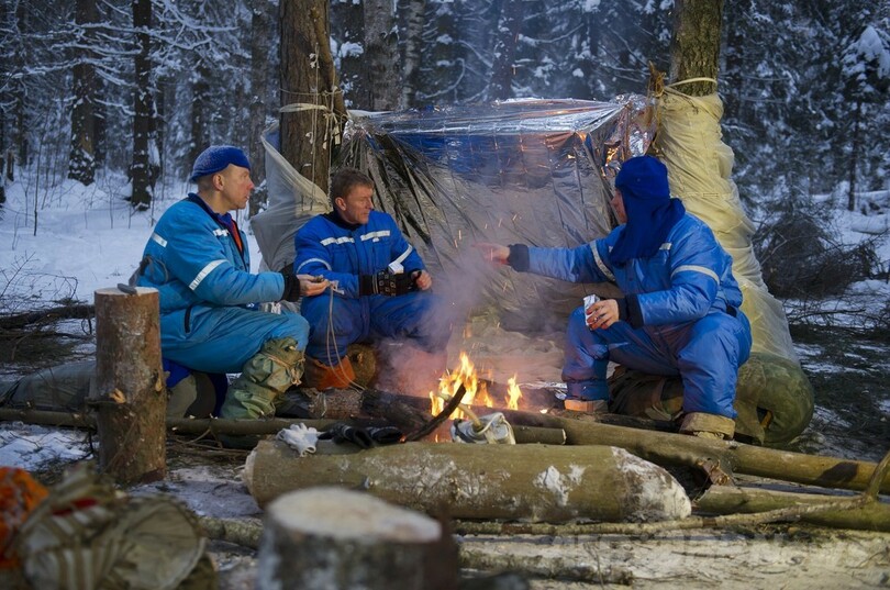 ISSで役に立つ？宇宙飛行士、真冬の森でサバイバル訓練