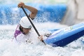 東京五輪、カヌー・スラローム男子カナディアンシングル決勝に臨む羽根田卓也（2021年7月26日撮影）。(c)Charly TRIBALLEAU / AFP