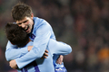後半41分に決勝点を挙げて歓喜するオランダのクラース・ヤン・フンテラール（%%Klaas-Jan Huntelaar%%）。(c)AFP/ANP/KOEN VAN WEEL
