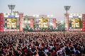 韓国ソウルの高麗大学校で行われたPSYのライブコンサートの様子（2022年5月27日撮影）。(c)ANTHONY WALLACE / AFP