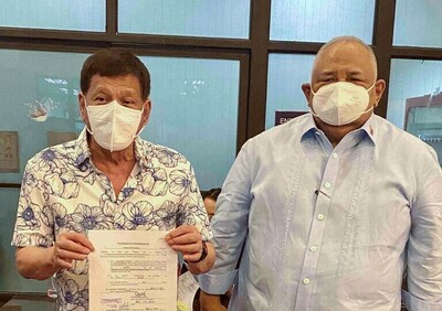 ドゥテルテ比大統領、2022年の上院選出馬撤回