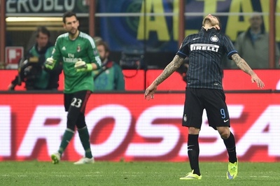 ミラノダービーはスコアレスドロー、インテルは判定に恵まれず