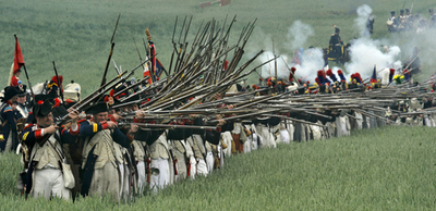 ワーテルローの戦いを再現、ベルギー