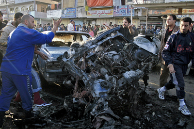 バグダッド市内で再び爆弾テロ、死者15人 - イラク