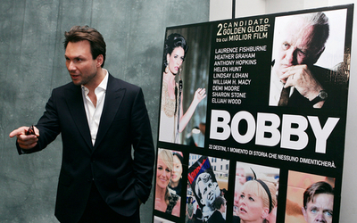 米映画「ボビー」PRにクリスチャン・スレーター出席 - イタリア