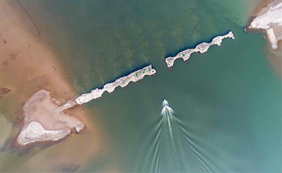 湖底の遺跡よみがえる 江西・仙女湖水位低下で