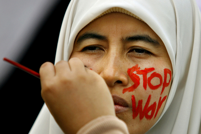 イラク開戦から4年、世界各国で反戦デモ - 米国