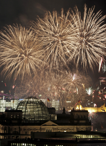 ＜世界の2007年＞新年を祝う花火 - ドイツ