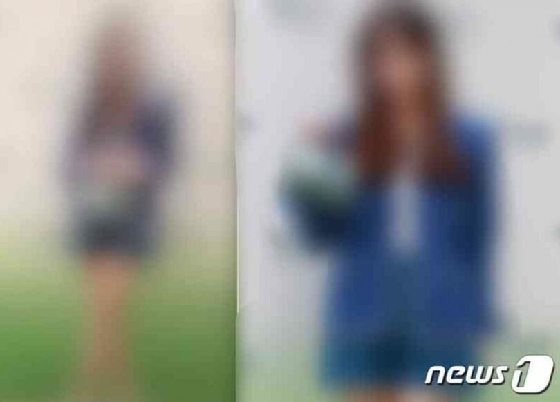 （左）SBS報道画面、当該俳優のSNSに掲載された写真（SBS、B氏のSNSキャプチャー）(c)news1