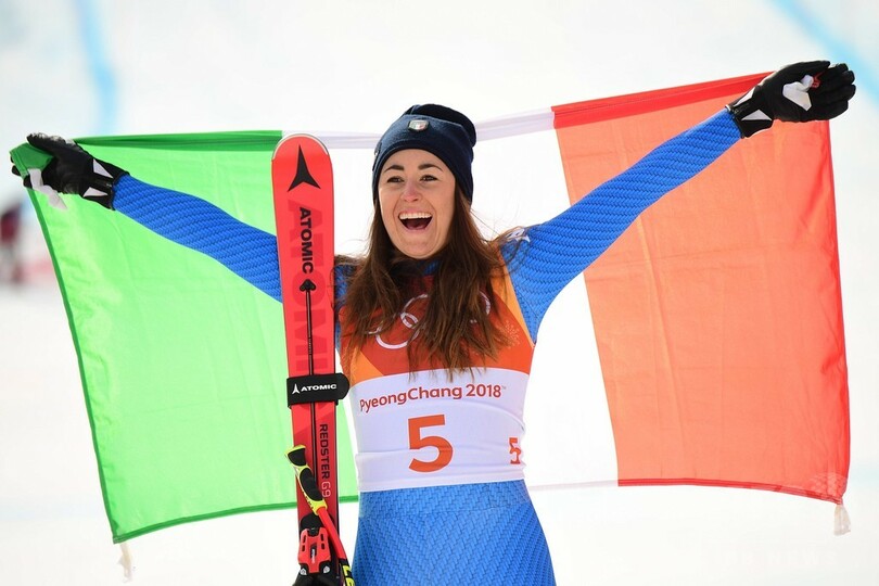 イタリアのゴッジアが女子滑降で金メダル、ボンは銅 平昌五輪