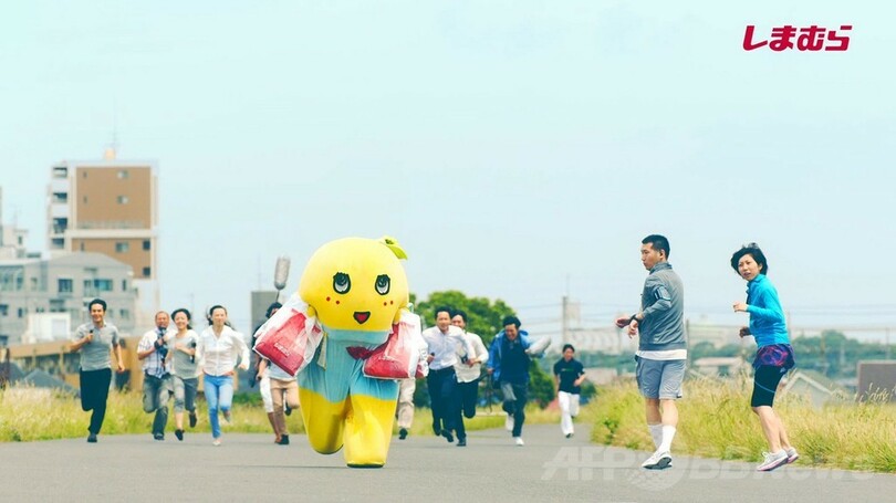 しまむら 新cmにふなっしーを起用 機能性商品 ファイバードライ をpr 写真22枚 国際ニュース Afpbb News