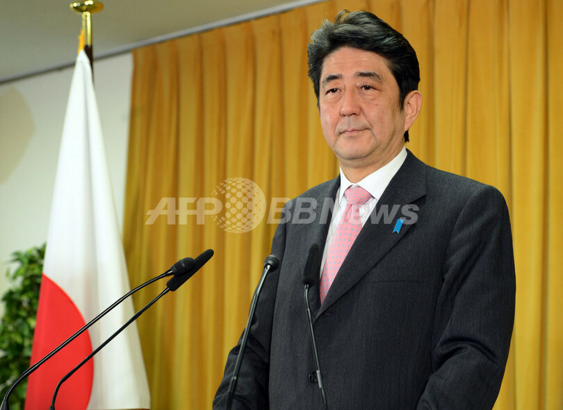 尖閣問題「交渉の余地ない」、安倍総裁会見 経済再生を約束