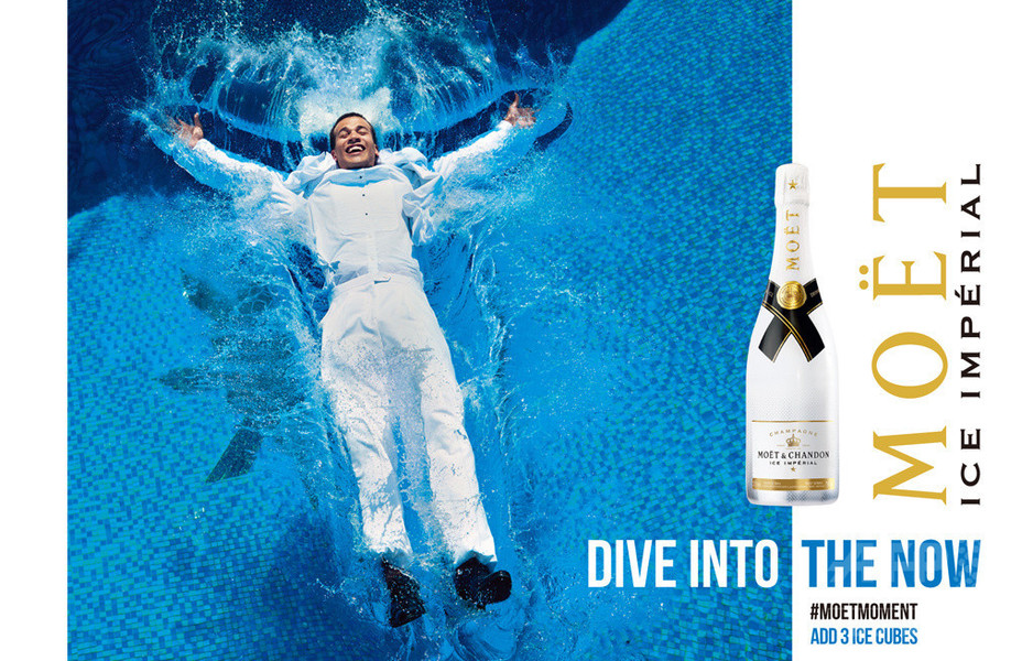 氷を浮かべる「モエ・エ・シャンドン」、夏季限定発売