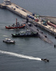 韓国・釜山港に入港した米原子力潜水艦「ミシガン」（2023年6月16日撮影）。(c)YONHAP / AFP