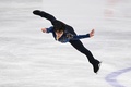 フィギュアスケート世界選手権、男子シングル・フリースケーティング（FS）。演技に臨む宇野昌磨（2021年3月27日撮影）。(c)Jonathan NACKSTRAND / AFP