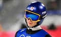 北京冬季五輪、スキージャンプ男子団体。2回目の飛躍を終えた小林陵侑（2022年2月14日撮影）。(c)Pierre-Philippe MARCOU / AFP