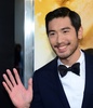 米ハリウッドで、映画『ザ・モータル・インストルメンツ：シティ・オブ・ボーンズ（原題）』のプレミア上映に登場した台湾系カナダ人俳優のゴッドフリー・ガオさん（2013年8月12日撮影）。(c)SIMIN WANG / AFP